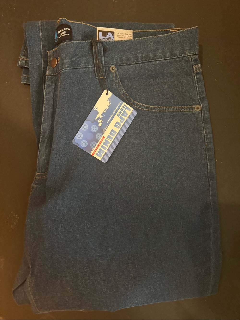LA Gear Relaxed Fit Men’s Jeans in Dark Blue